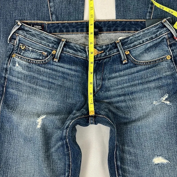 New True Religion Joey Low Rise Flare Flap Pockets Jean Size 27 - Picture 12 of 15